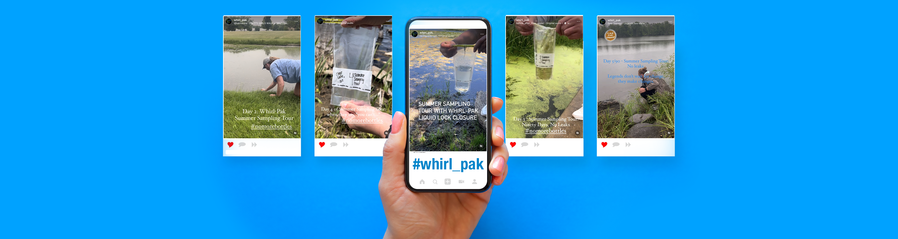 Follow Whirl-Pak on Instagram for secure closure and IRL sampling
